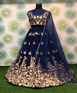 New Attractive Rich Look Wedding Wear Banarasi <b>Fabric</b> Lehenga Choli with Dupatta <b>Indian</b> Women Wear Semi-stitched Wholesale Surat Lehenga Choli - Product Image 1