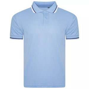 Polos de hombre de algodón piqué, manga corta, lisos, para verano - Product Image 4