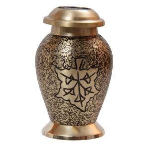 Urnas de cremación de latón únicas y de alta calidad con urnas funerarias de metal con acabado de color dorado y Rosa grabado para cenizas humanas - Product Image 4