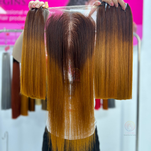 Cheveux bruts vietnamiens avec fermetures perruques pour femmes 100% cheveux naturels lisses vietnamiens - Product Image 2