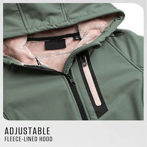 Personnalisable usine extérieur Softshell vestes pour hommes imperméable coupe-vent randonnée manteau fermeture éclair Denim Vintage hiver - Product Image 3