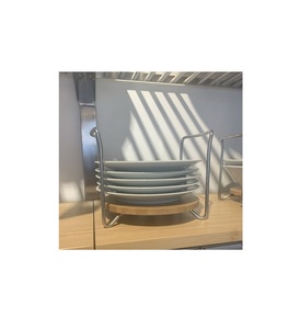 Conception standard décoration de la maison ustensiles de cuisine rangement de la vaisselle support de mort support de plaque de couleur noire en métal de haute qualité au meilleur prix - Product Image 2