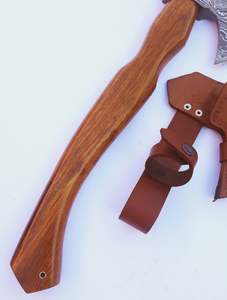 Vente en gros personnalisée qualité supérieure OEM ODM service hachette en acier damas faite à la main camping en plein air manche en bois hache forgée à la main - Product Image 6