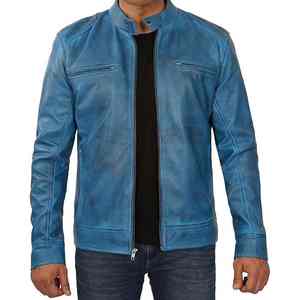 Chaquetas de Cuero Personalizadas de Nueva Llegada para Hombre, las Mejores en Venta, Hechas en Pakistán, Último Diseño, Mejor Precio, Chaqueta Completamente de Cuero - Product Image 1