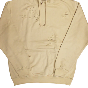 Sweat à Capuche Déchiré pour Hommes Pull Surdimensionné Polaire en Coton Sweat à Capuche Streetwear Uni Logo Personnalisé en Vrac Vente en Gros - Product Image 4