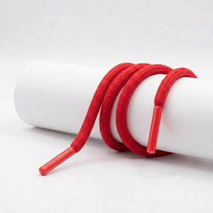 Cordón Metálico Moderno de Alta Calidad, Ecológico, Plano, Trenzado, Recubierto de Algodón, con Logotipo Personalizado, Extremos de Silicona - Product Image 2