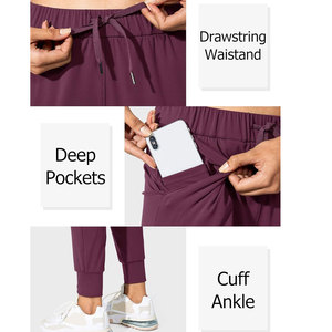 Pantalones deportivos de invierno para mujer, transpirables, ecológicos, de la mejor calidad, ropa de calle de algodón, estilo plano, Yoga frontal - Product Image 3