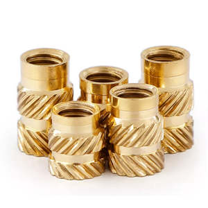 Vichok Hardware M1-M4 <b>Thread</b> <b>Inserts</b> 50-500pcs Brass Hot Melt Knurled Injection Molding Embedment - Product Image 3