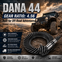 Set di Ingranaggi Differenziali Posteriori JL 4.56 Dana 44 con Corona e Pignone a 28 Denti, Aggiornamento 2018-Up per Jeep Wrangler