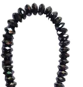 Perles de moissanite noire de 10 mm, perles rondes de moissanite noire, perles facettées, diamant de qualité AAA, bijoux en moissanite - Product Image 1