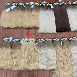 Modelo I16 extensiones de cabello a granel de alta calidad, colores de cabello tan sedoso, sin enredos, sin desprendimiento, listo para enviar - Product Image 4