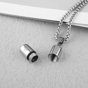 Collier d'urne en argent pour cendres souvenir bijoux de crémation pour collier de pilules de Capsule humaine urne commémorative pour cendres taille personnalisée - Product Image 3