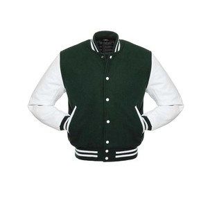 Custom Varsity <b>Jacket</b> With <b>Leather</b> Sleeves Varsity Baseball <b>Jacket</b> Plain Blank Varsity Letterman <b>Jackets</b> - Product Image 5