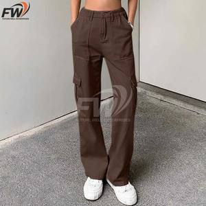 Pantalones Jogger Cargo Transpirables Casuales para Hombre con Múltiples Bolsillos, Frente Plano, Diseño al por Mayor para Correr y Trabajo al Aire Libre - Product Image 2
