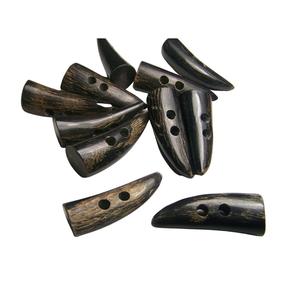 Botón de palanca personalizable para accesorios de ropa Cuerno de buey de búfalo hecho a mano Ecológico para decoraciones Logotipo personalizado de animales - Product Image 1