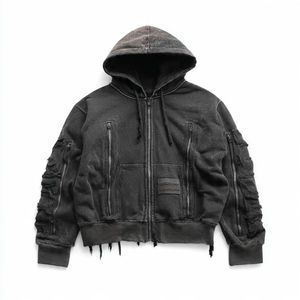 แพทช์ปักเย็บขอบผ้าฝ้าย100% แบบมีซิปสำหรับฤดูหนาวคุณภาพ300gsm ฟอกกรด - Product Image 2