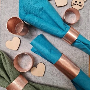 Anillos para Servilletas de Regalo de Inauguración de Casa, Anillo para Servilletas Industrial de Cobre, Decoración de Mesa, Regalo de Inauguración de Casa, Porta Servilletas - Product Image 5