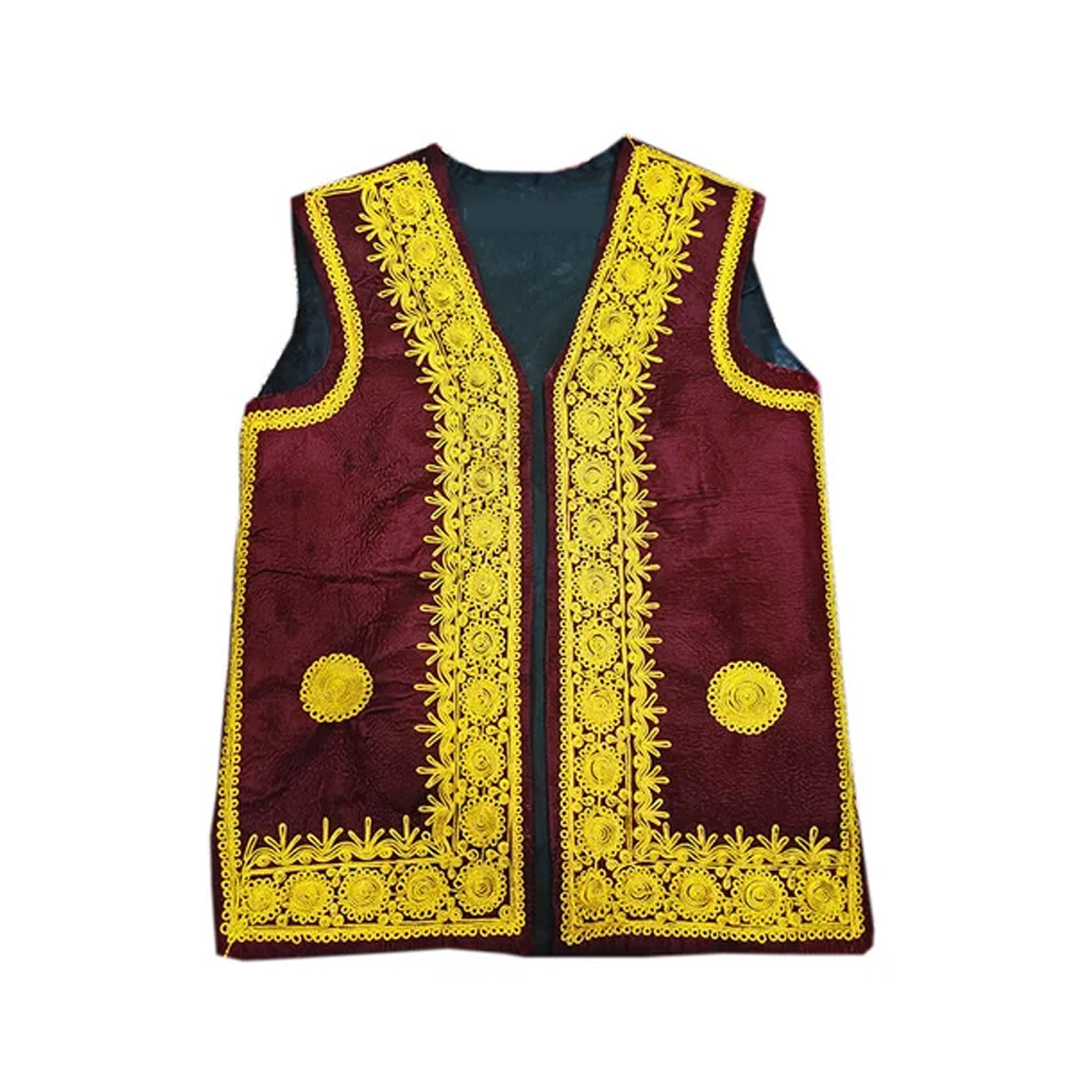 Wholesale Traditional Waist Coat for Men Richly Embroidered Afghan