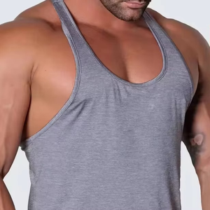 Último diseño de ropa deportiva moldeadora de cuerpo de talla grande camiseta sin mangas ropa de Fitness personalizada hombres Fitness cómodo gimnasio chalecos camisa - Product Image 4