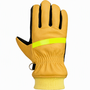 Gants de pompier courts Sabre en cuir pleine fleur avec membrane Porelle pour incendies structurels EN 659 - Product Image 4