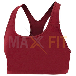 Haute qualité Top Design nouveau Style en gros plaine respirant 100% Polyester femmes haute qualité séchage rapide soutien-gorge de sport - Product Image 3