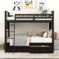 Vente flash-Lits superposés en bois massif de qualité supérieure pour ensembles de meubles de chambre à coucher