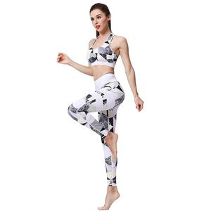 Ladies Plus Size Solid Color Casual Wear High Waist <b>Sexy</b> <b>Legging</b> Push up Bra Super Sport Elastic Sportswear Women <b>Sexy</b> Yoga Sets - Product Image 1