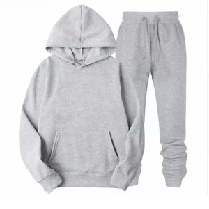 Ropa deportiva Activewear Chándales Mujer 100% Algodón Pullover Sudaderas con capucha y pantalones de chándal Conjuntos de dos piezas Chándales de mujer - Product Image 2