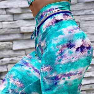 Women's Seamless High Waist Fitness Sports <b>Tights</b> <b>Yoga</b> <b>Pants</b> Leggings Scrunch Bum Gym Leggings - Product Image 3