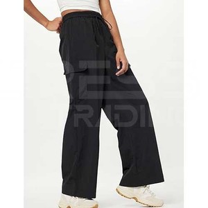 Mejor diseño de algodón Casual Cargo Joggers pantalones de chándal de alta calidad sueltos rectos pantalones atléticos para invierno OEM lienzo tejido - Product Image 3