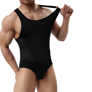 เสื้อกล้ามมวยปล้ำสำหรับผู้ชายเสื้อกล้ามมวยปล้ำสไตล์แฟชั่นปรับแต่งโลโก้ของคุณเอง - Product Image 4