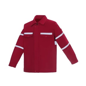 Vêtements de travail unisexes 100% coton, uniformes de travail personnalisés, bandes réfléchissantes, salopettes d'atelier résistantes à l'usure, logo personnalisé - Product Image 4