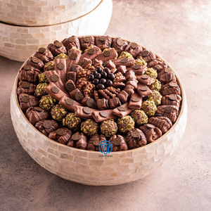 High Quality Eid Holiday Mother of Pearl Serving Trays Capiz Shell Tray <b>Set</b> Serving Handmade in Vietnam Factory Direct OEM ODM - Product Image 4