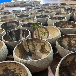 Manufacturer <b>Coconut</b> Shell for Making <b>Candle</b> Holder in Vietnam High Quality <b>Coconut</b> Shell Waterproof <b>Candle</b> Holder - Product Image 1