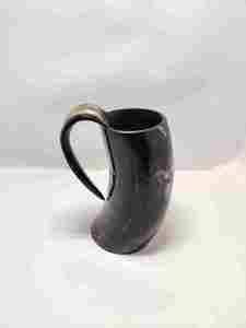 Taza de cuerno natural hecha a mano, taza de cerveza de estilo vikingo pulido, taza para beber de cuerno de búfalo Premium - Product Image 2