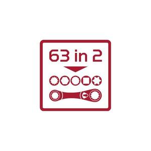 Juego de Llaves de Trinquete de Doble Anillo Métricas Gedore (2 Piezas) - Product Image 3