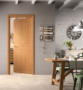 Portes CAESAR DOOR de haute qualité, populaires, haut de gamme, en placage de bois massif, film PVC, portes à panneaux plats en MDF pour chambres d'hôtel - Product Image 1