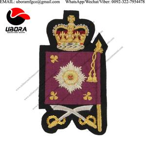 <span class=keywords><strong>Norfolk</strong></span> Regiment Gold Wire Bullion Patch Blazers Durable 3D Bordado Coser Pin de metal Insignia Accesorio magnético alto para - Product Image 5