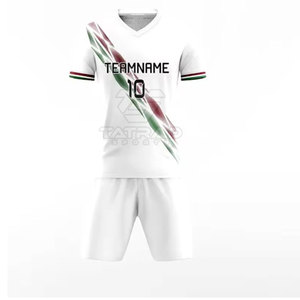 Diseña tu Propio Logotipo, Uniformes de Fútbol para Equipos, Kits de Uniformes de Fútbol de Manga Corta, Impresión por Sublimación, Transpirables, Ligeros, de Secado Rápido, 100% - Product Image 3
