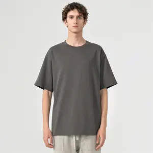 เสื้อยืดแขนสั้นผ้าฝ้ายสำหรับผู้ชายพิมพ์ลายดิจิทัลแนว100% สั่งทำได้ - Product Image 3