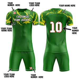 Uniformes de football pour enfants à motifs multicolores Maillot d'équipe de football pour enfants Ensemble de short pour enfants Sports d'entraînement pour jeunes avec logo personnalisé - Product Image 3