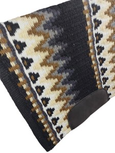 Vente en gros équestre 100% tapis de selle Western en feutre de laine mérinos avec design tissé coloré - Product Image 5