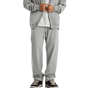 High Quality Bulk Wholesale <b>Men</b> Black Fleece Baggy Joggers Pants <b>Trousers</b> Blank Custom Sweat Pants for <b>Print</b> - Product Image 2