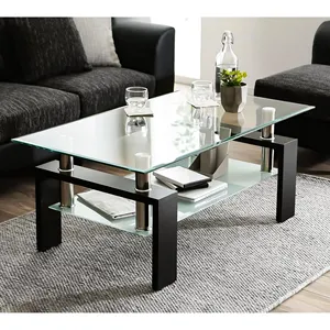 Modern Classic Round Coffee <b>Table</b> Handmade with Extendable Silver Metal Frame for Home <b>Decor</b> and Living Room Furniture - Product Image 6