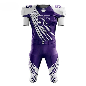 Uniforme de football américain de haute qualité à bas prix, fabriqué en 100% polyester, uniforme de football américain personnalisable - Product Image 1