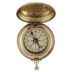 wholesale supplier Brass Push Button Magnetic Compass manufacturer Direction Finder Pocket Unique <b>Gift</b> for Camping <b>Hiking</b> - Product Image 1