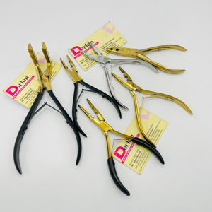 คีมต่อผมเทปสแตนเลสแบบมืออาชีพเครื่องมือต่อผมอุปกรณ์ต่อผมแบบนาโนแหวนลูกปัดสำหรับติดตั้งและกำจัดขน - Product Image 1