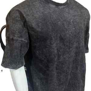 Drop Shoulder MENS T-SHIRTS / ACID WASH T-SHIRT 100% algodón personalizado por Sialkot Sports Pakistan camiseta de alta calidad - Product Image 1