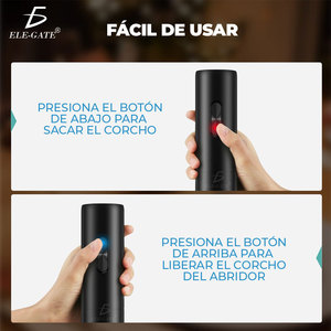 Cavatappi Elettrico Automatico Personalizzabile con Logo, Apribottiglie in Acciaio Inox con Tagliacapsule in Pelle per Vino Rosso, Ideale per Promozioni - Product Image 5