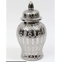 Magnifique ensemble de pots à gingembre en aluminium robuste avec finition émaillée, design élégant, 2 pièces, vaisselle de cuisine, compatible lave-vaisselle, stockage alimentaire